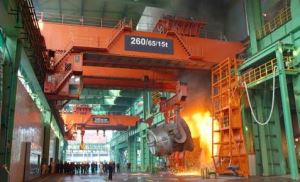 야 금 오버 헤드 캐스팅 크레인, 리프트로 또는 국자를 사용