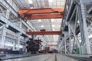 싼 전기 20 톤 더블 빔 오버 헤드 크레인 공장